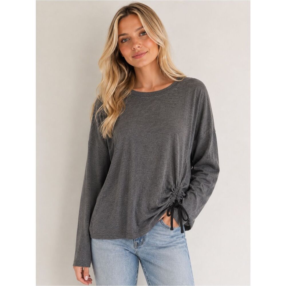 PerSeption Concept Grayish Green Long Sleeve Top